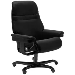 Stressless Bürostuhl Sunrise Office Leder Schwarz Batick Black M (Medium)