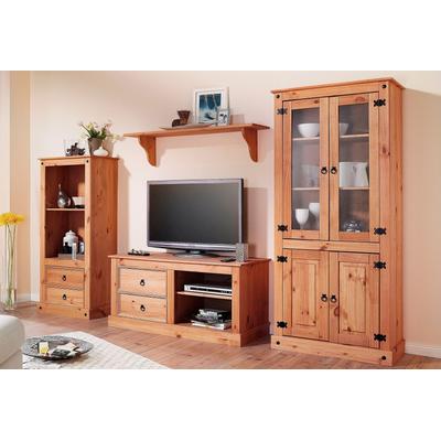 Vitrine OTTO HOME, beige (hell gewachst), Schränke, Vitrine