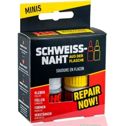 HGPower Glue Schweißnaht aus der Flasche Klebstoff Reparaturset 2-teilig Mini 5 g Kleber und 10 g Granulat