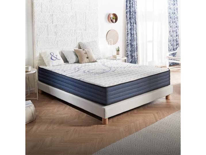 Naturalex - Perfect Dream - Matratze 150x190 cm - Höhe 26 cm Kaltschaummatratze - Härtegrad H3 - Öko-Tex Zertifiziert - Latex Blue 7 Zonen Matratze - Made in EU