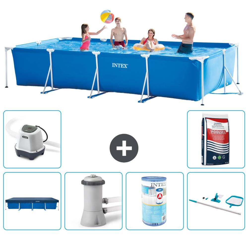 Rechteckiger Frame Pool - 450x220x84 cm - 7-teilig S30266