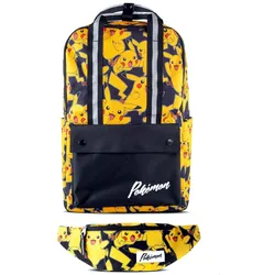 Pokemon Rucksack - Pikachu + Gürteltasche