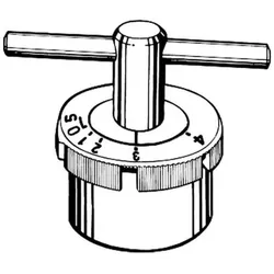 Heimeier Einstellschlüssel 4316-00.257 zu Thermostat-Oberteil 4320/22-02.301, für Voreinstellung