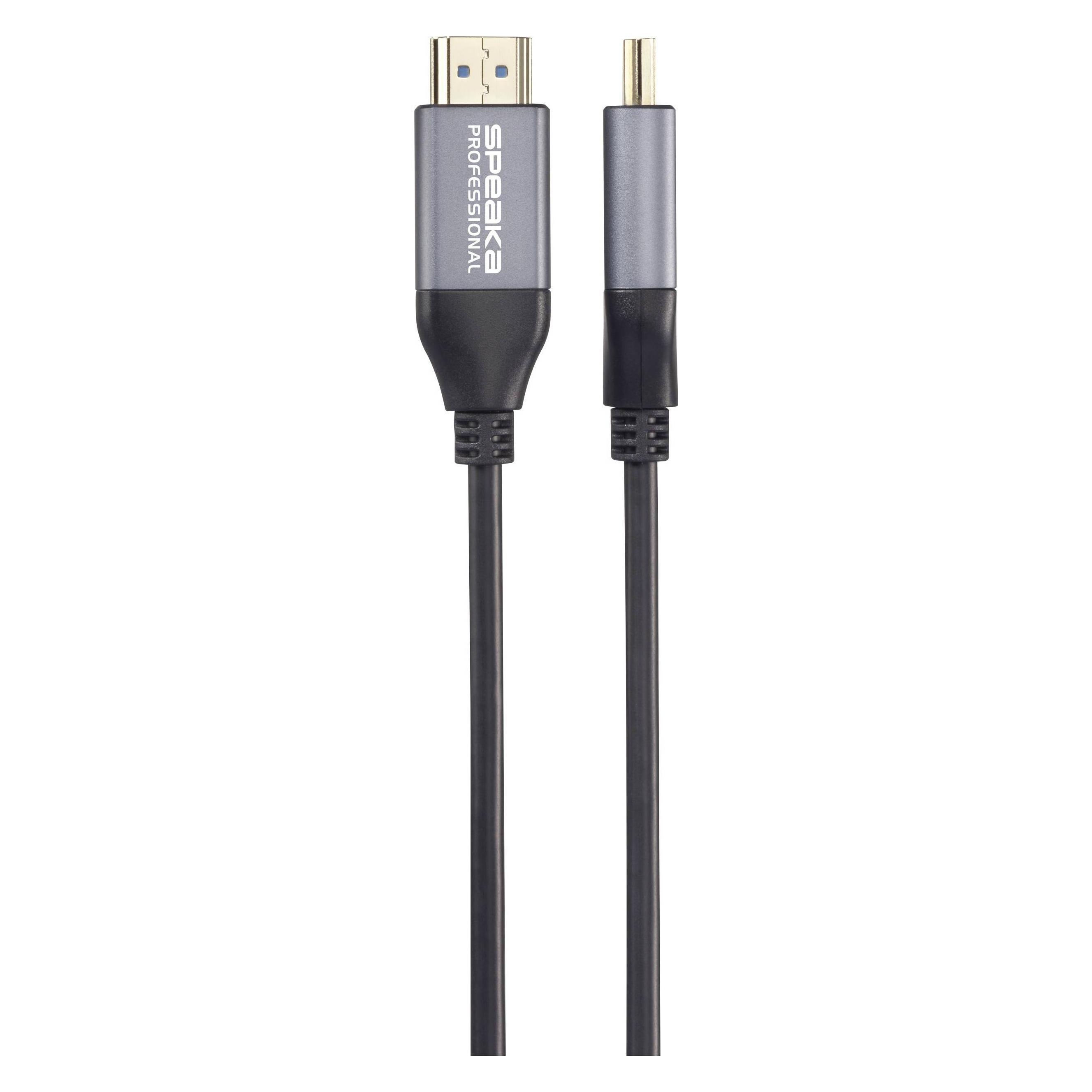 SpeaKa Professional HDMI / Glasfaser Anschlusskabel HDMI-A Stecker, HDMI-A Steck (30 m) (SP-12842668)