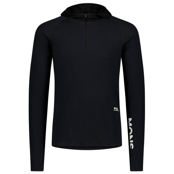 Mons Royale - Temple Merino Long Sleeve Hood - Merinolongsleeve Gr S schwarz