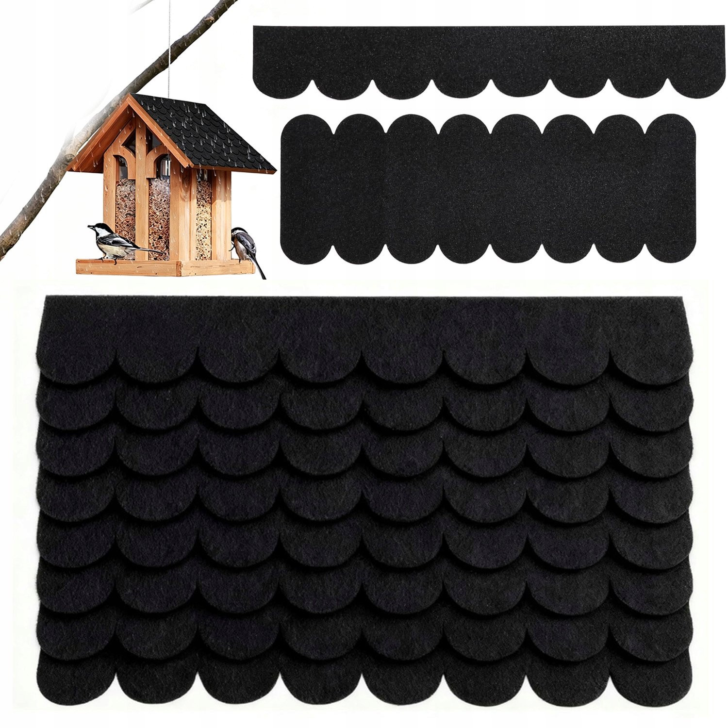 Zelfklevende dakshingles voor vogelnesten en kleine constructies - 50 stuks