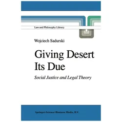 Giving Desert Its Due, Fachbücher von Wojciech Sadurski