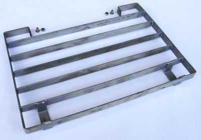 Abstreifrost für Grobschmutz für Stiefelreiniger, Edelstahl, B 400 x T 284 x H 36 mm