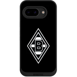 Nivocase Handyhülle für Google Pixel 9a Hülle NIVOpure Case Schwarz Borussia Mönchengladbach Gladbach (Google Pixel 9a), Smartphone Hülle, Schwarz