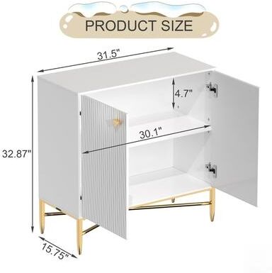 2 Door Locker Accent Cabinet