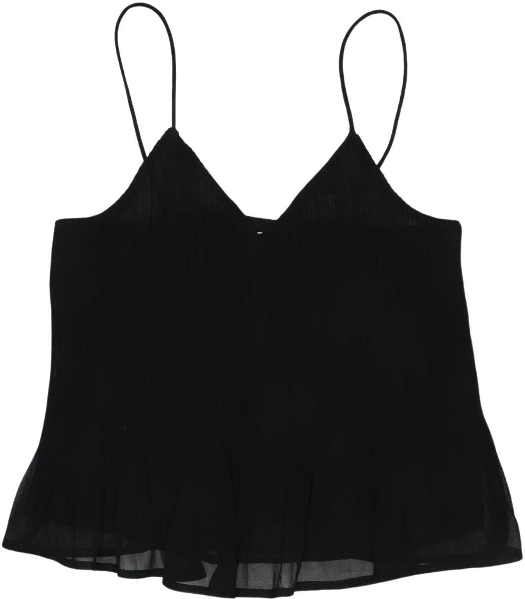 violeta by Mango Damen Top, Schwarz, Gr. XS, Synthetik - Second Hand