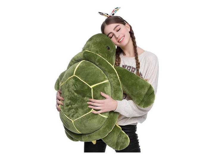 LuxusKollektion Kuscheltier Plüschtier Schildkröte Plüsch Kuscheltier 65 cm grün (1-St)