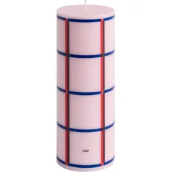 Column M Kerze rosa-bordeaux-marineblau