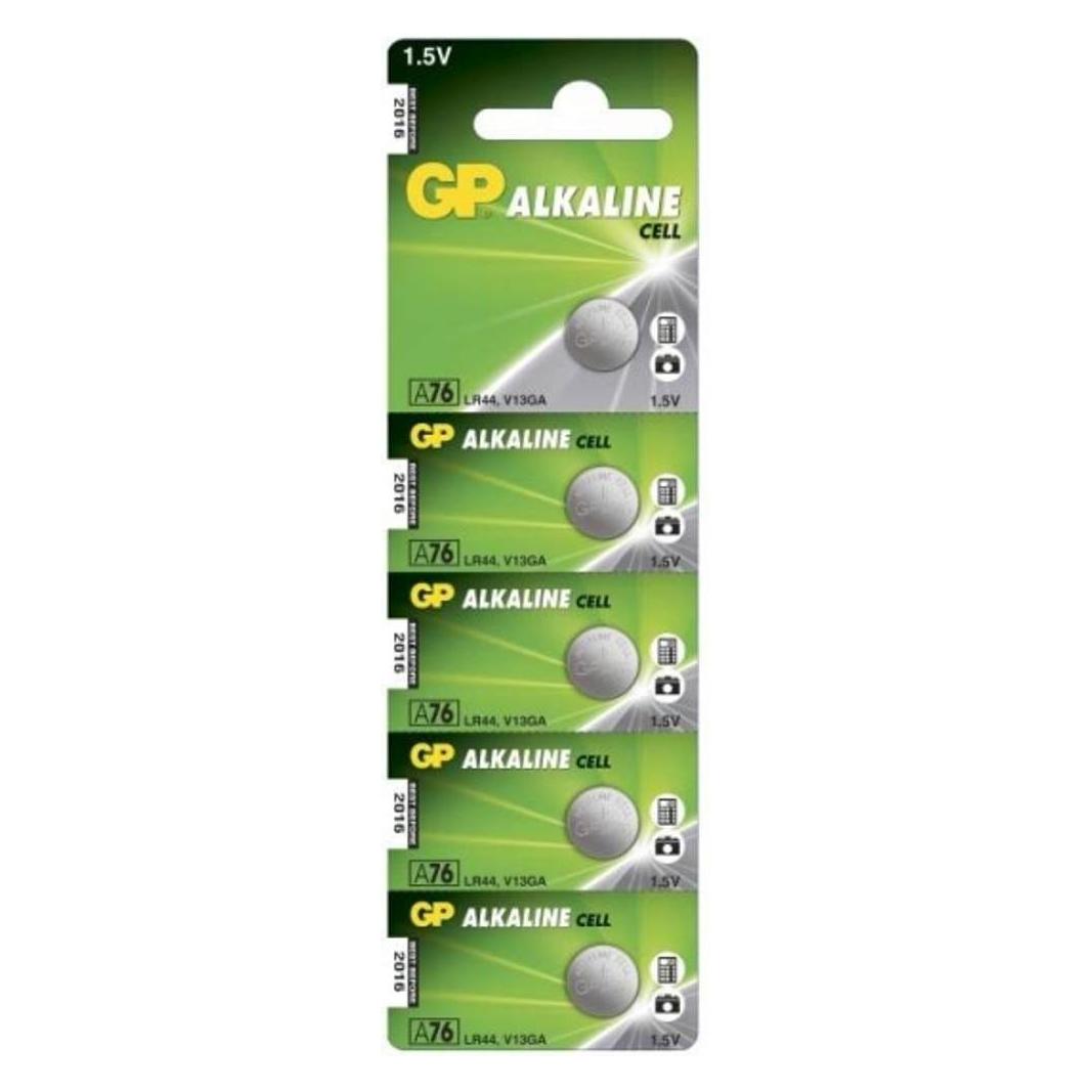 GP Batteries Alkaline Cell (5 Stk., LR44, 110 mAh) (050.76AC5)