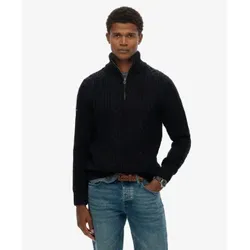 Superdry für Herren. M6110698A Jacob Cable navy Pullover (M), Lässig, Acryl, Marine