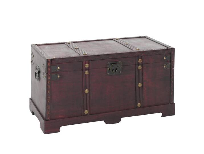 MCW Holztruhe Braun, Holz, 57x30x29 cm, Esszimmer, Bänke, Sitzbänke