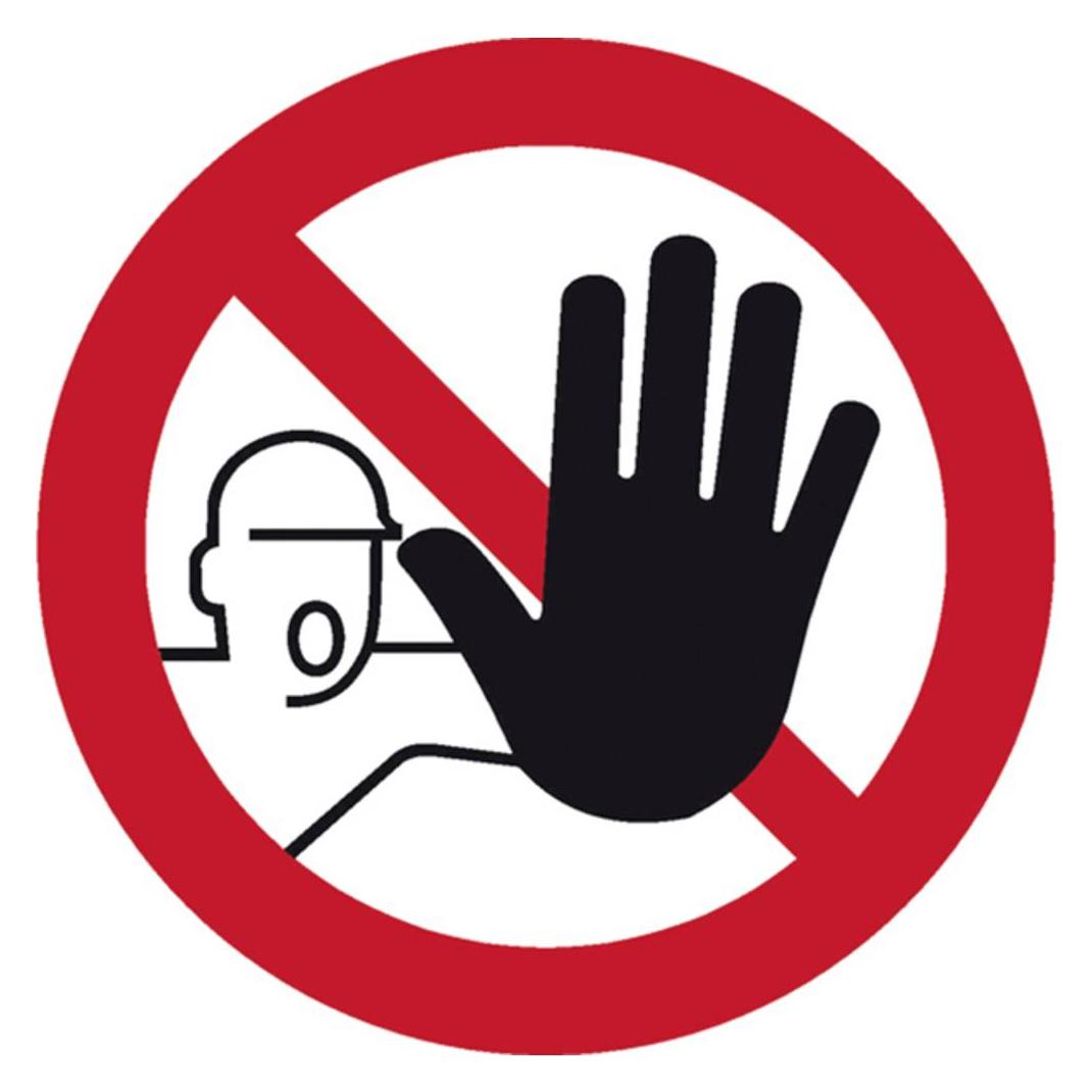 SafetyMarking Verbotsschild Zutritt für Unbefugte verboten (11.0834)