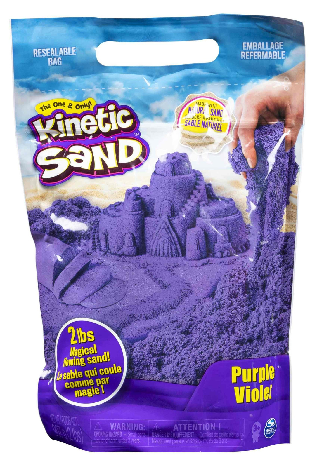 Spin Master Kinetic Sand paars speelzand 907 g