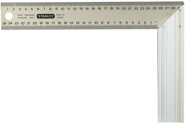 Equerre de menuisier 300 mm lame inox STANLEY 1-45-686