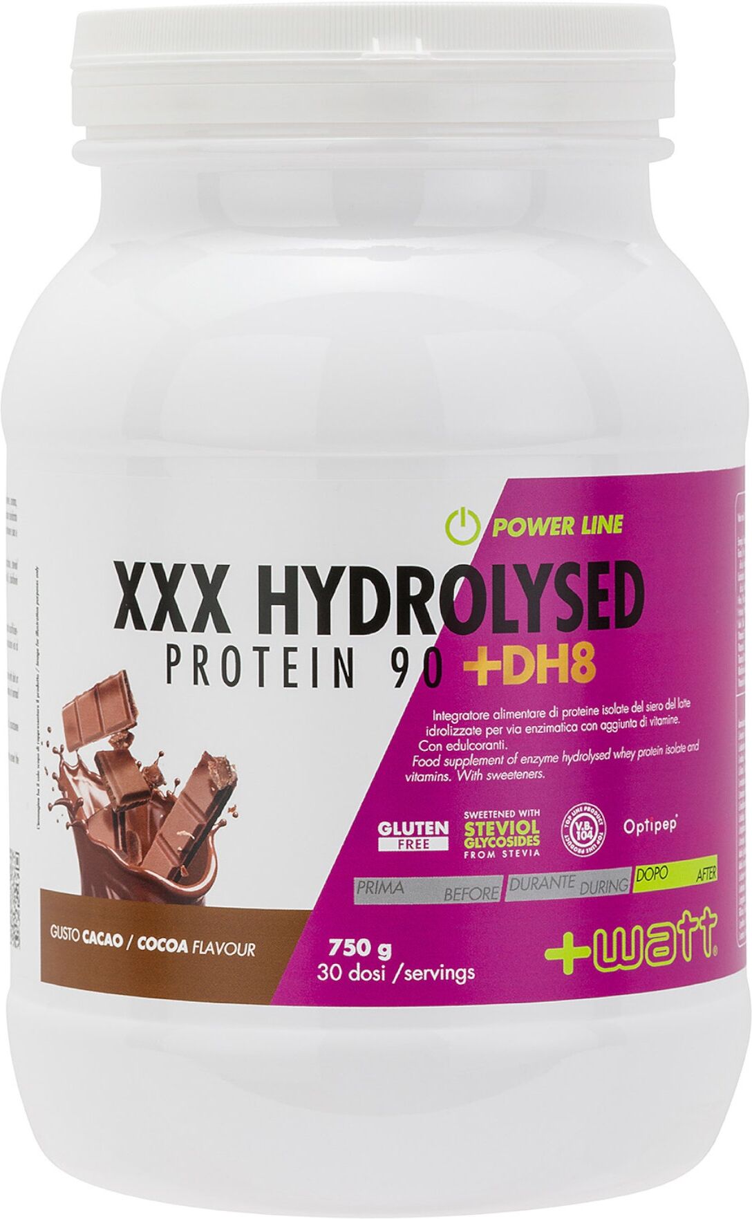 +WATT Xxx Hydrolise Protein 90 + Dh8 750 Grammi 
