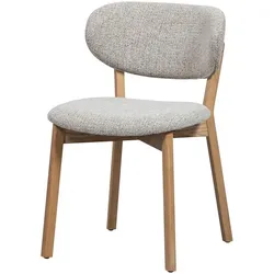 2er-Set DAHEIM Stuhl Udar Stoff Beige Natur