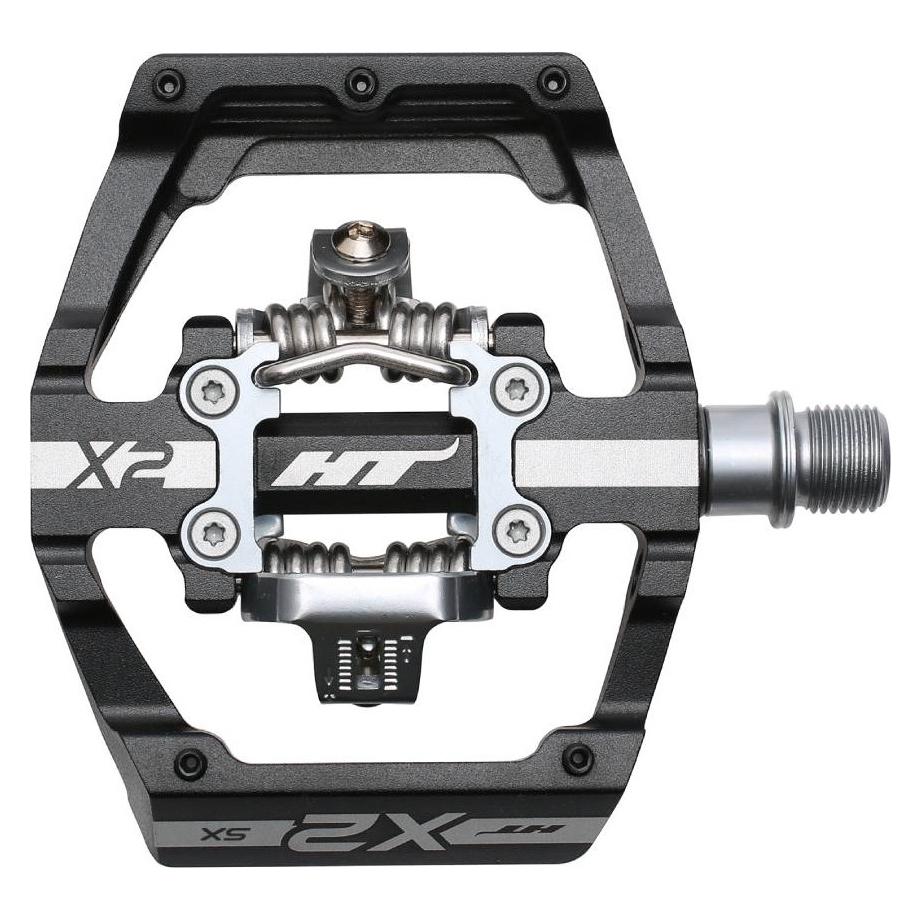 HT Ein Paar automatische Pedale X2 SX in Schwarz (htpex2sxbk-4711126206400)
