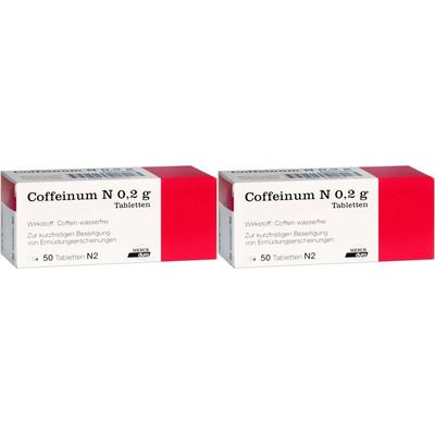 Coffeinum N 0,2 g Tabletten 2x 2x50 St