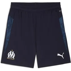 Puma, Herren, Sporthose, OM Training Shorts w/ pockets (M), Blau