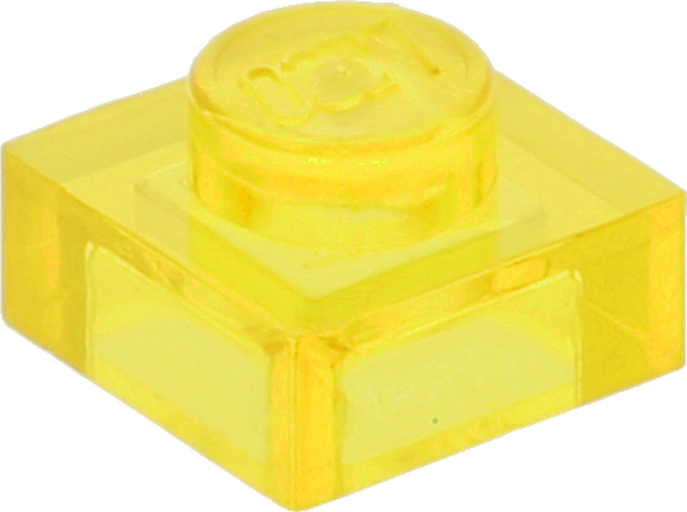 LEGO 100 transparante gele plaatjes 1x1