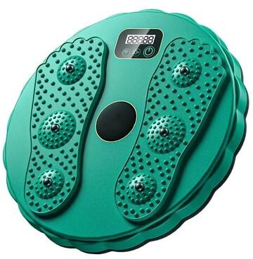 Uplifted Finds Electronic LCD Twisting Waist Disc With Foot Massage green