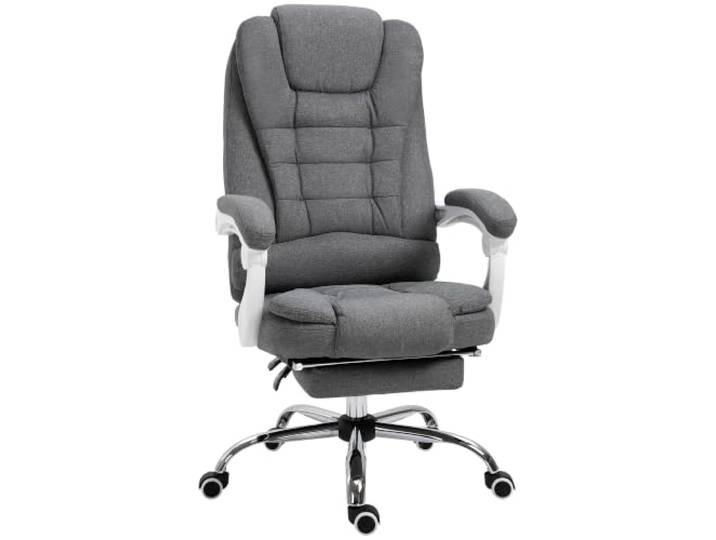 Vinsetto Bürostuhl Ergonomischer Schreibtischstuhl mit Armlehne Grau