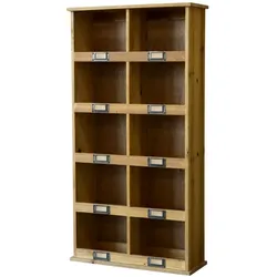 Chic Antique Sortierregal mit 10 Fächern, 43 x 15 x 83 cm, natur