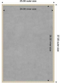Amanti Art Edith Wood Framed Magnetic Board