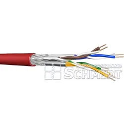 Draka UC900Flex C7, PUR Datenkabel flexibel Cat.7, 4P S/FTP, 4x2xAWG27, rot, Meterware