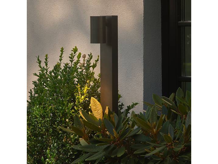 Borne lumineuse Tin 80cm Noir/Noir