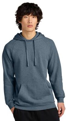 District DT7800 Cloud Fleece Hoodie in Flint Blue Heather size 2XL   Cotton/Spandex Blend