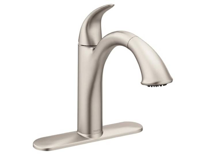 Moen 7545SRS Kamerist Ausziehbarer Küchenarmatur mit einem Griff mit Power Clean und Reflex, Fleckenresistent, .375
