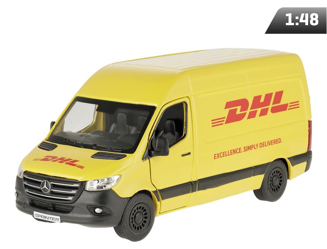CARMOTION Model op schaal 1:48 Mercedes-Benz Sprinter DHL bestelwagen