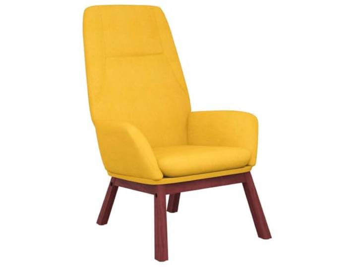 Relaxsessel Senfgelb Stoff Metallrahmen,massives Gummibaumholz,atmungsaktiver Stoff,Esszimmer,Wohnzimmer,Freizeitbereich