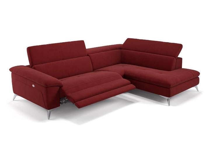 Stoff Eckcouch STELLA mit Relaxfunktion Polsterecke
