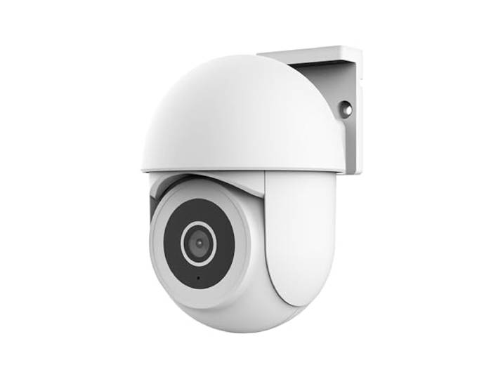 Trust IPCAM-3900 Camera de Surveillance 360° Exterieure avec Vision Nocturne\, Lumière/Sirène/Microphone Intégrés\, Détection Humaine\, Camera WiFi avec Application\, Blanc