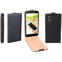 Flip Case für Wiko Goa schwarz ultra slim
