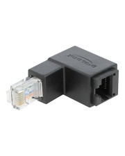 Delock Adapter RJ45 Stecker unten gewinkelt> Buchse Cat.6 UTP (86423)