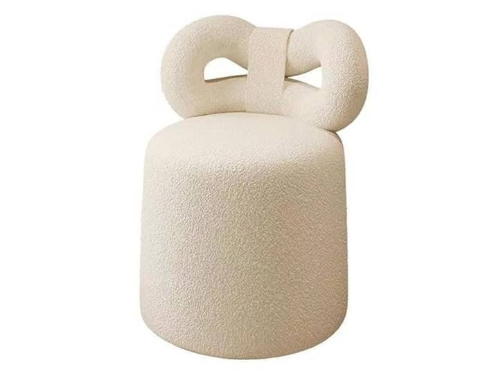BREZO Schminkhocker, Schwingstuhl for Make-up-Raum, Modischer Schwingstuhl mit Schleife, Geeignet for Wohnzimmer, Sofa, Tisch (Größe: 47 X 34 X 69 cm) (Color : A)