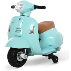 HOMCOM VESPA Elektromotorrad Kindermotorrad 3 km/h LED-Licht Sound Kunststoff Metall Grün