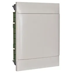 Legrand 135142 Practibox S Unterputzverteiler, mit Kunstofftür, weiss, 2x 12 Module