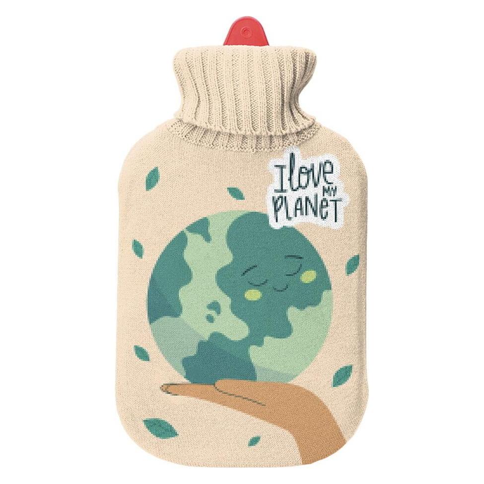 EDM Wärmflasche 78991 I Love My Planet 2 L (2 l, Bettflasche mit Bezug) (52256537)