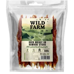 WILD FARM Entenbrustfilet am Spieß 500g Hundeleckerli