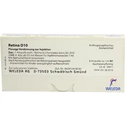 WELEDA RETINA ET Chorioidea D 10 Ampullen 8X1 ml Ampullen