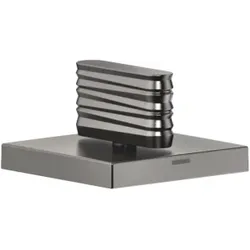 Dornbracht Cl.1 Seitenventil 20001706-99 linksschließend, warm, WAVES-Struktur, Dark Platinum matt